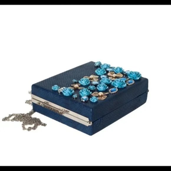 Embellished Floral Crossbody Clutch|ONE AVAILABLE! - Picture 2 of 3